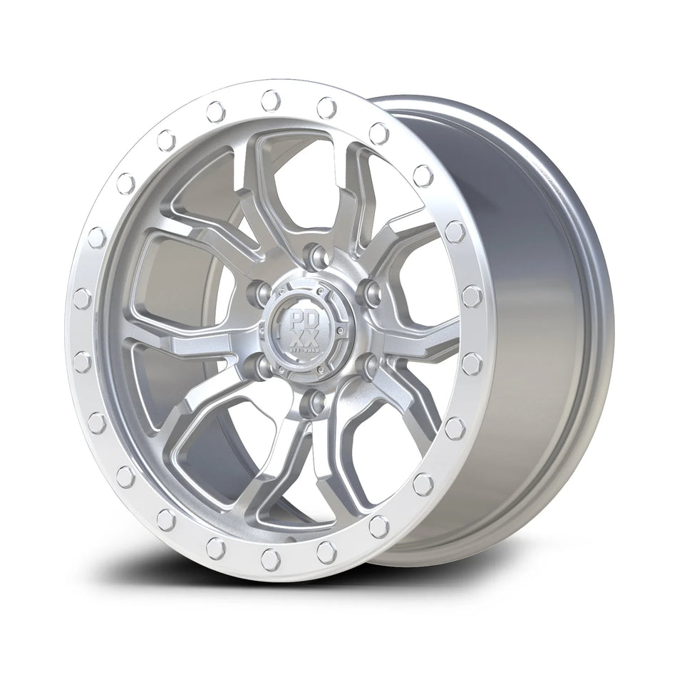 FURY 17" - Silver w/ Machined Ring PDXX OFFROAD