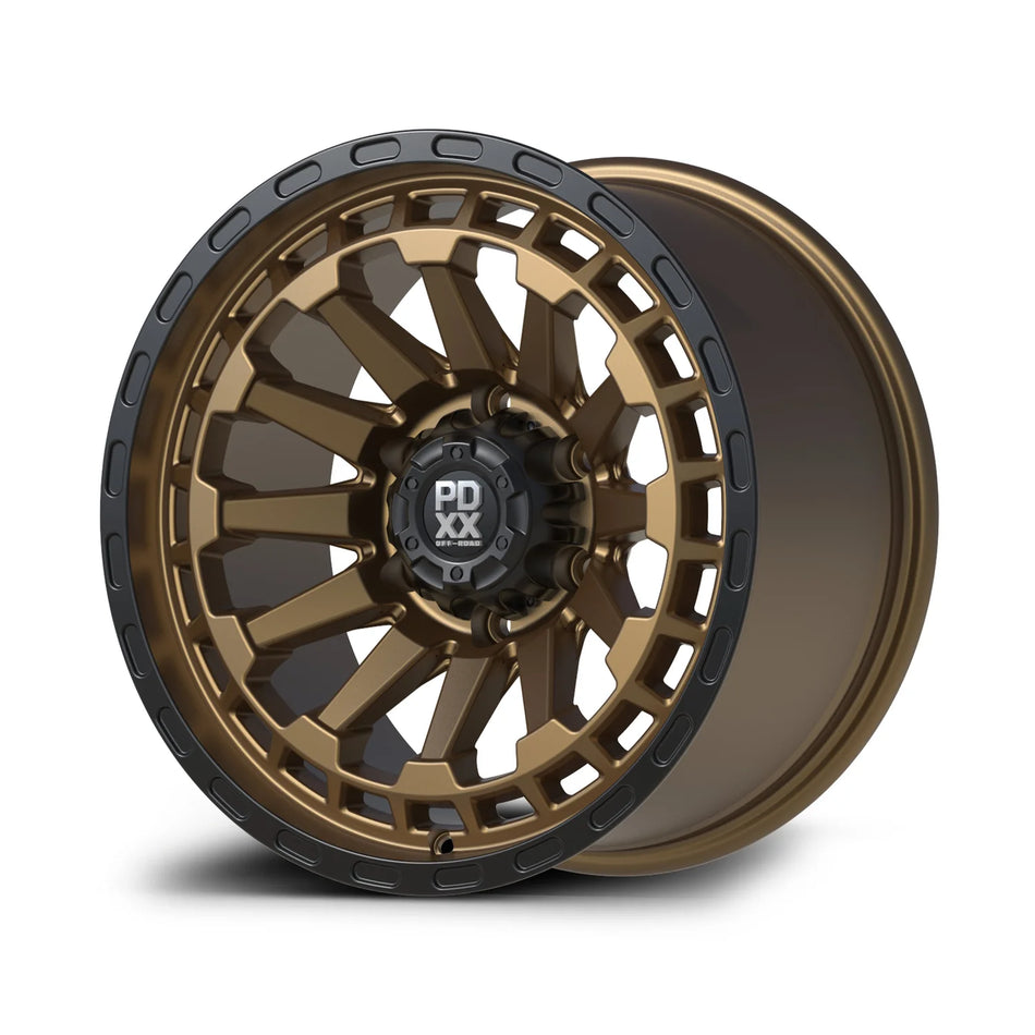 BEAST 17" - Satin Bronze w/ Black Ring Vendor PDXX OFFROAD