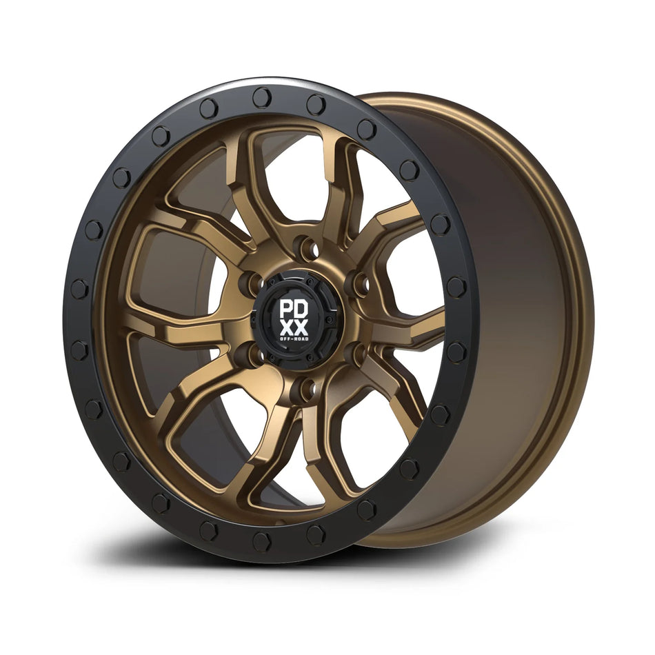 FURY 17" - Satin Bronze w/ Black Ring PDXX OFFROAD