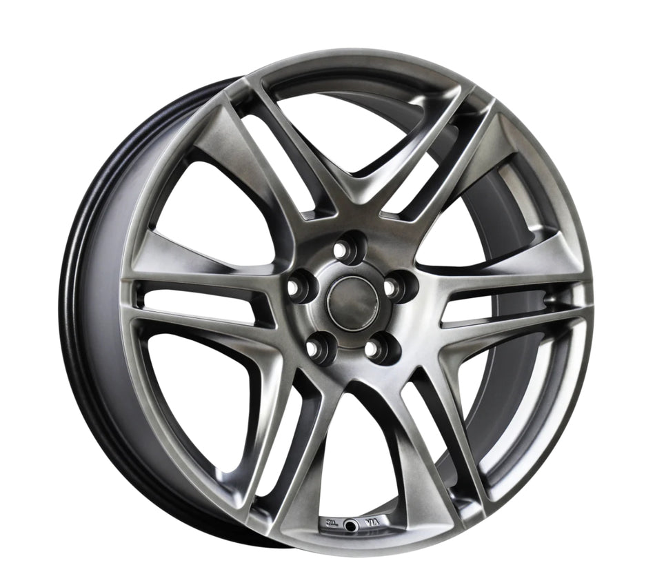 4 GEN-F2 BLADES 20 INCH DARK STAINLESS RIMS 20x8.5" & 9.5 (STAGGERED) VE VF ONLY