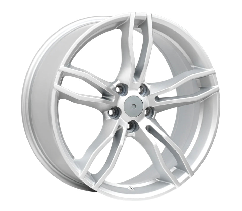 4 SV-RAPIER RIMS 20x8.5" & 9.5"(STAGGERED) ALL COMMODORE - SILVER