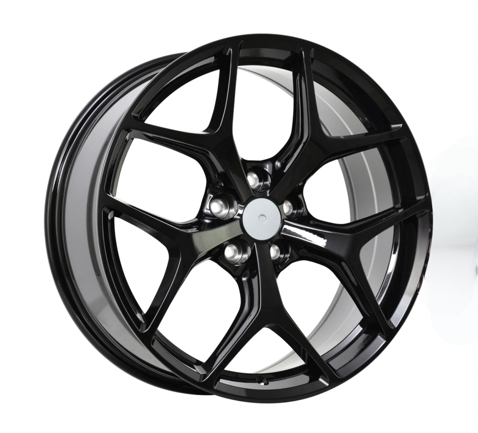 4 GTSR RIMS 20x8.5" & 9.5 (STAGGERED) ALL COMMODORE- GLOSS BLACK