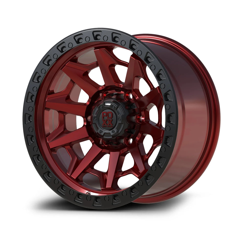 VIKING 17" - Imperial Red w/ Black Ring PDXX OFFROAD