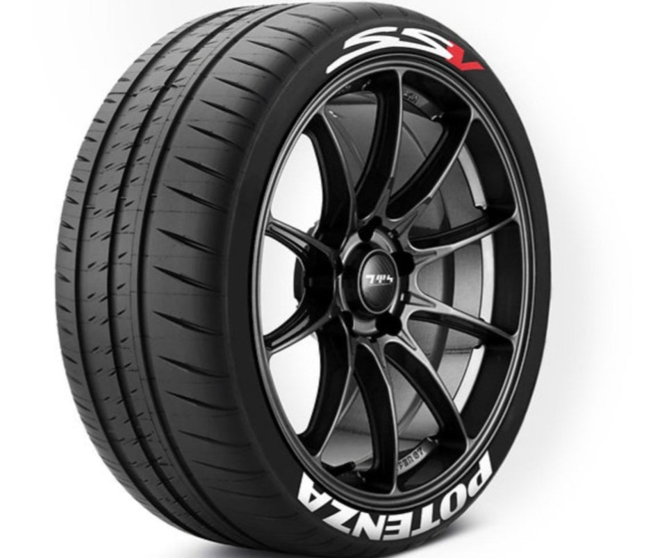 HOLDEN SSV + POTENZA TYRE LETTERING KIT(adhesive included)