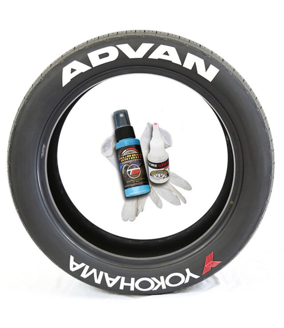 YOKOHAMA ADVAN TYRE LETTERING KIT (adhesive included)